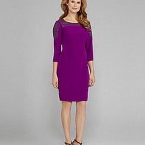 Antonio Melani Purple Studded Dress, Size 0